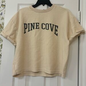 Ribbed Camp T-Shirt in Size Small